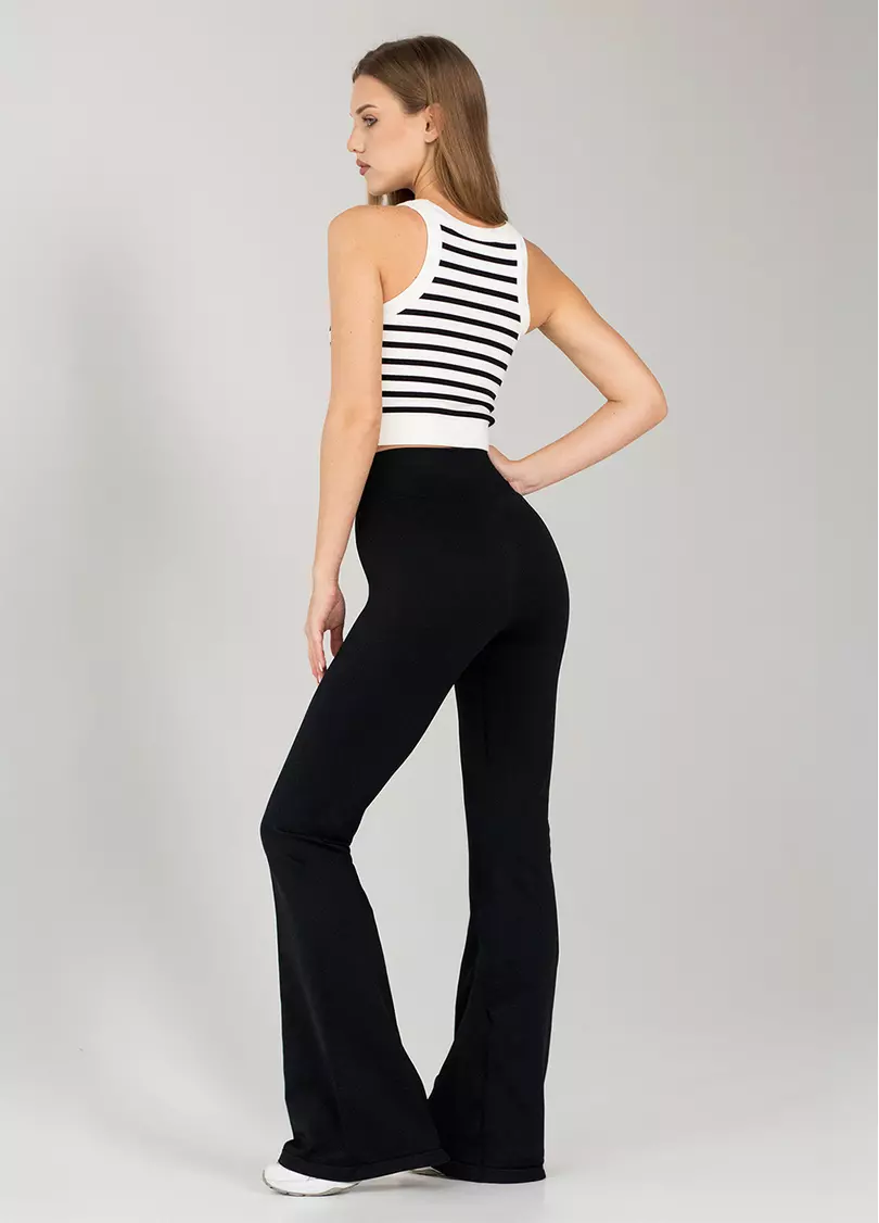 Легінси кльош FLEXING LEGGINS Faboluose (чорний)