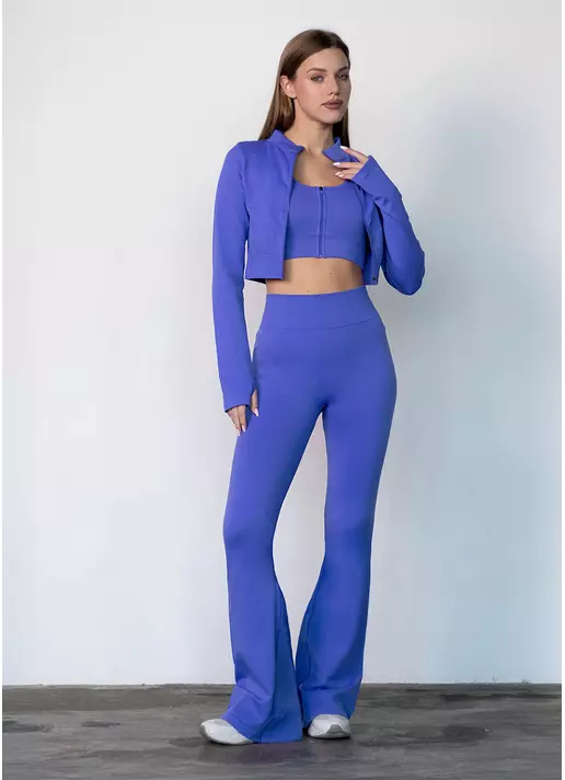 Леггинсы клеш FLEXING LEGGINS Faboluose (синий)