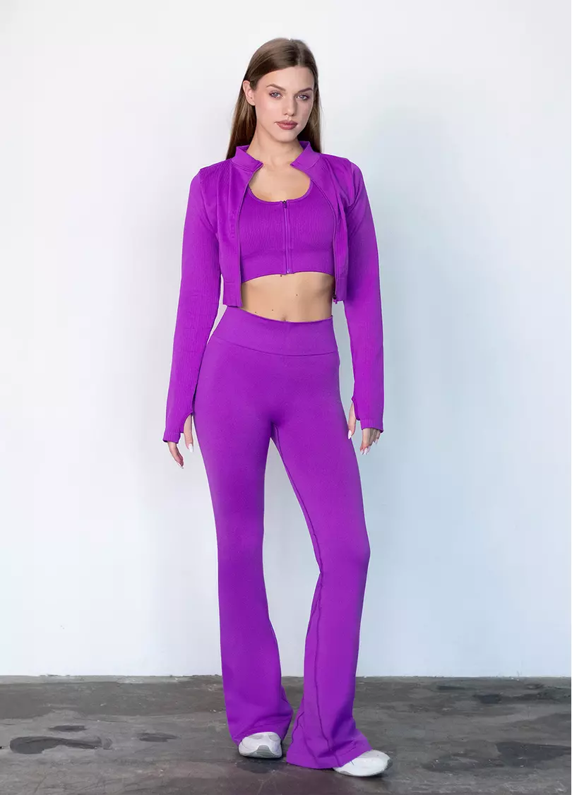 Легінси кльош FLEXING LEGGINS Faboluose (фіолетовий)