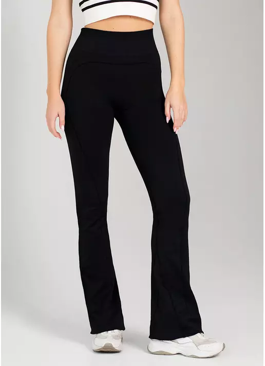 Легінси кльош з пуш-ап FLEXING LEGGINS Sculpt Flare (чорний)