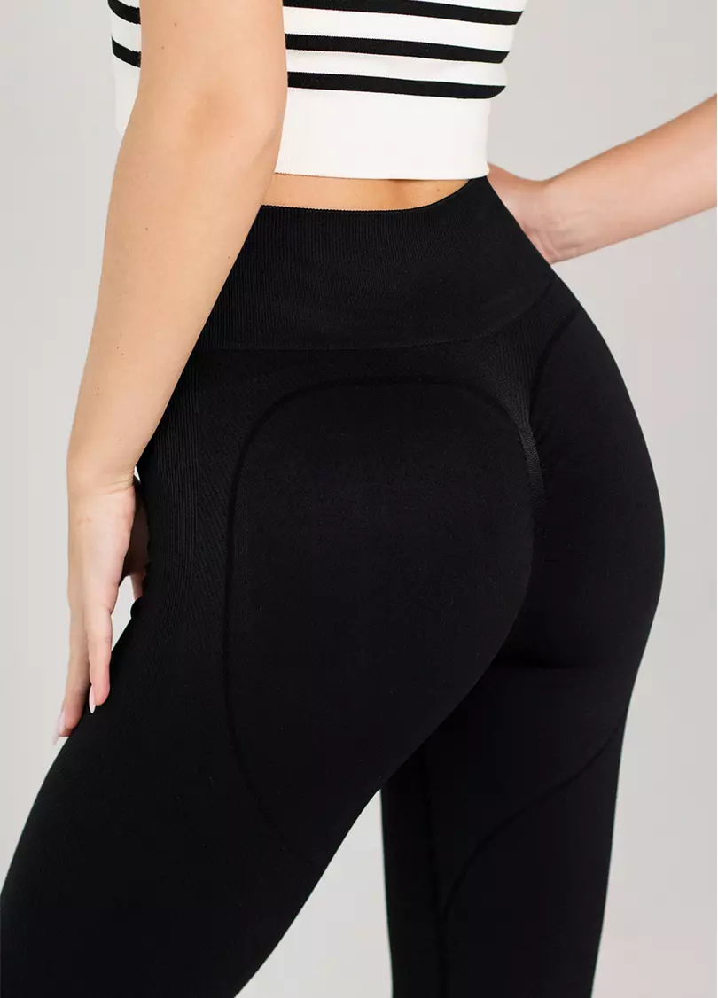 Легінси кльош з пуш-ап FLEXING LEGGINS Sculpt Flare (чорний)