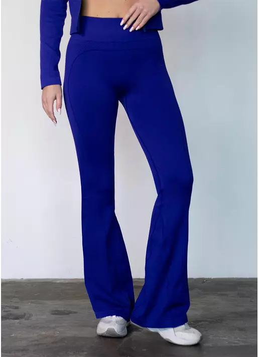 Легінси кльош з пуш-ап FLEXING LEGGINS Sculpt Flare (синій)