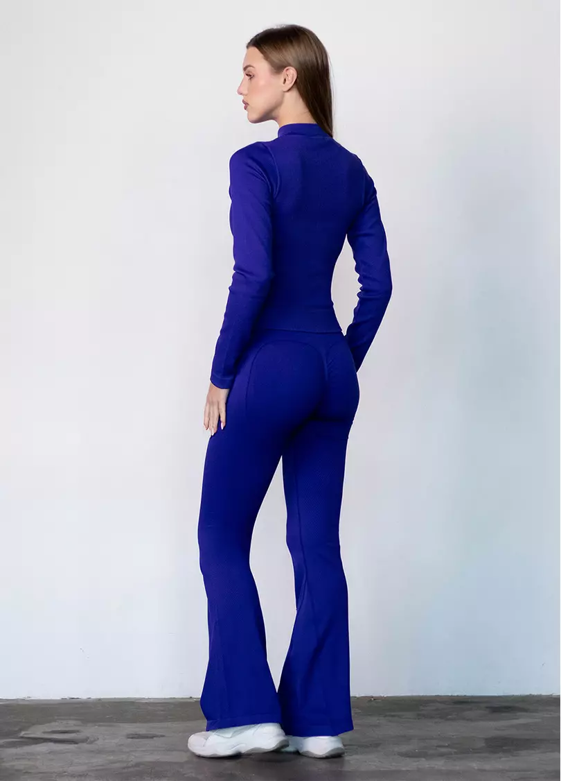 Легінси кльош з пуш-ап FLEXING LEGGINS Sculpt Flare (синій)