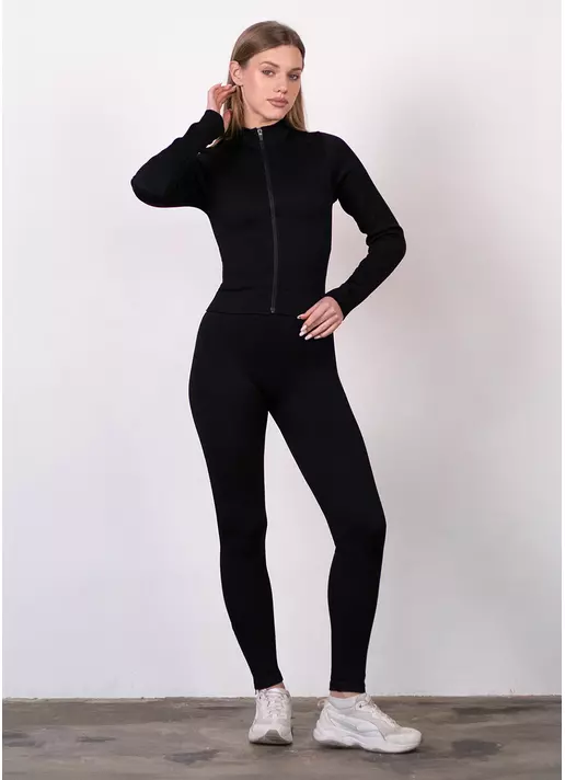 Легінси з блискавкою FLEXING LEGGINS Urban Chic (чорний)