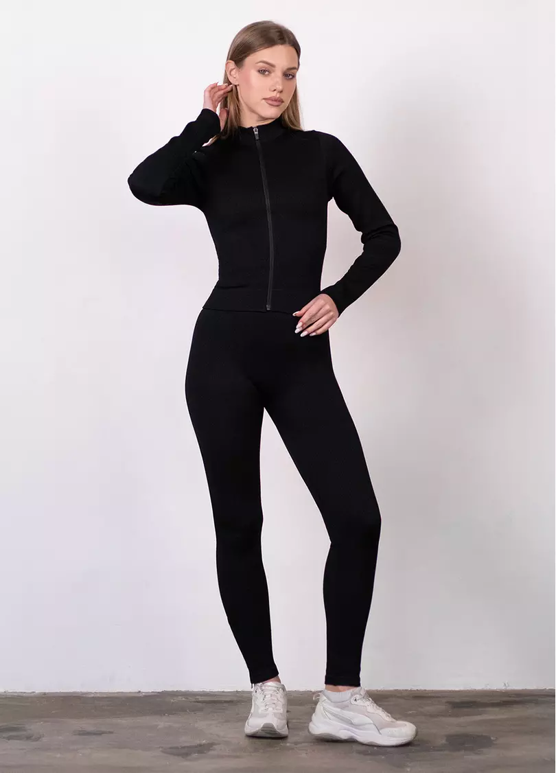 Легінси з блискавкою FLEXING LEGGINS Urban Chic (чорний)