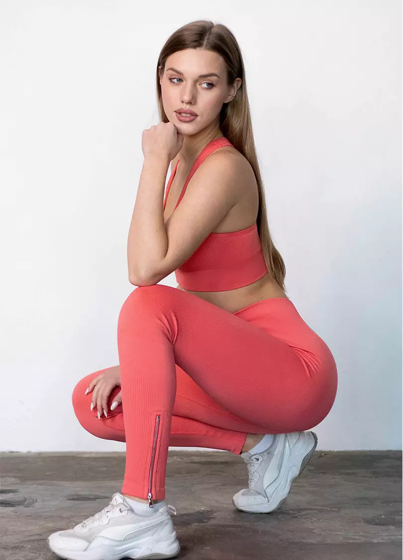 Леггинсы с молнией FLEXING LEGGINS Urban Chic (оранжевый)