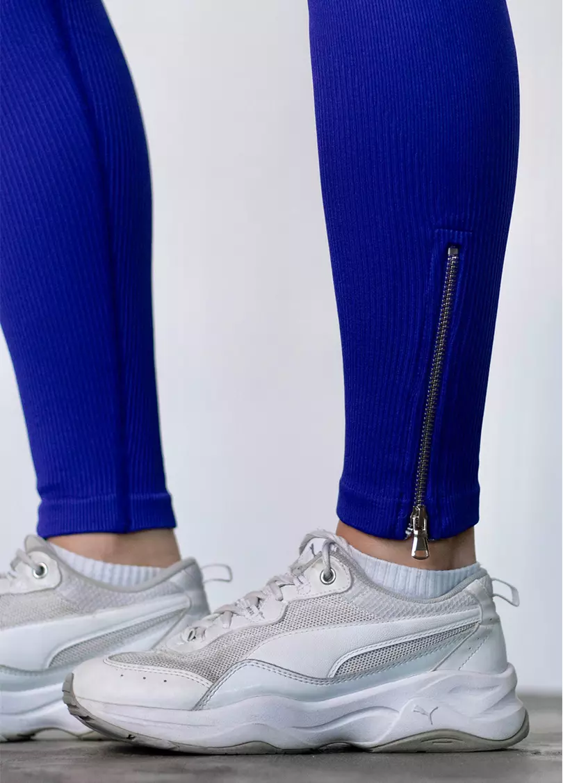 Легінси з блискавкою FLEXING LEGGINS Urban Chic (синій)