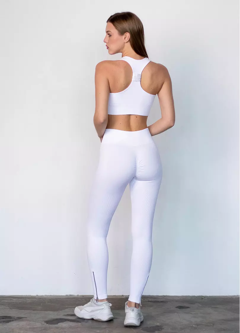 Леггинсы с молнией FLEXING LEGGINS Urban Chic (белый)