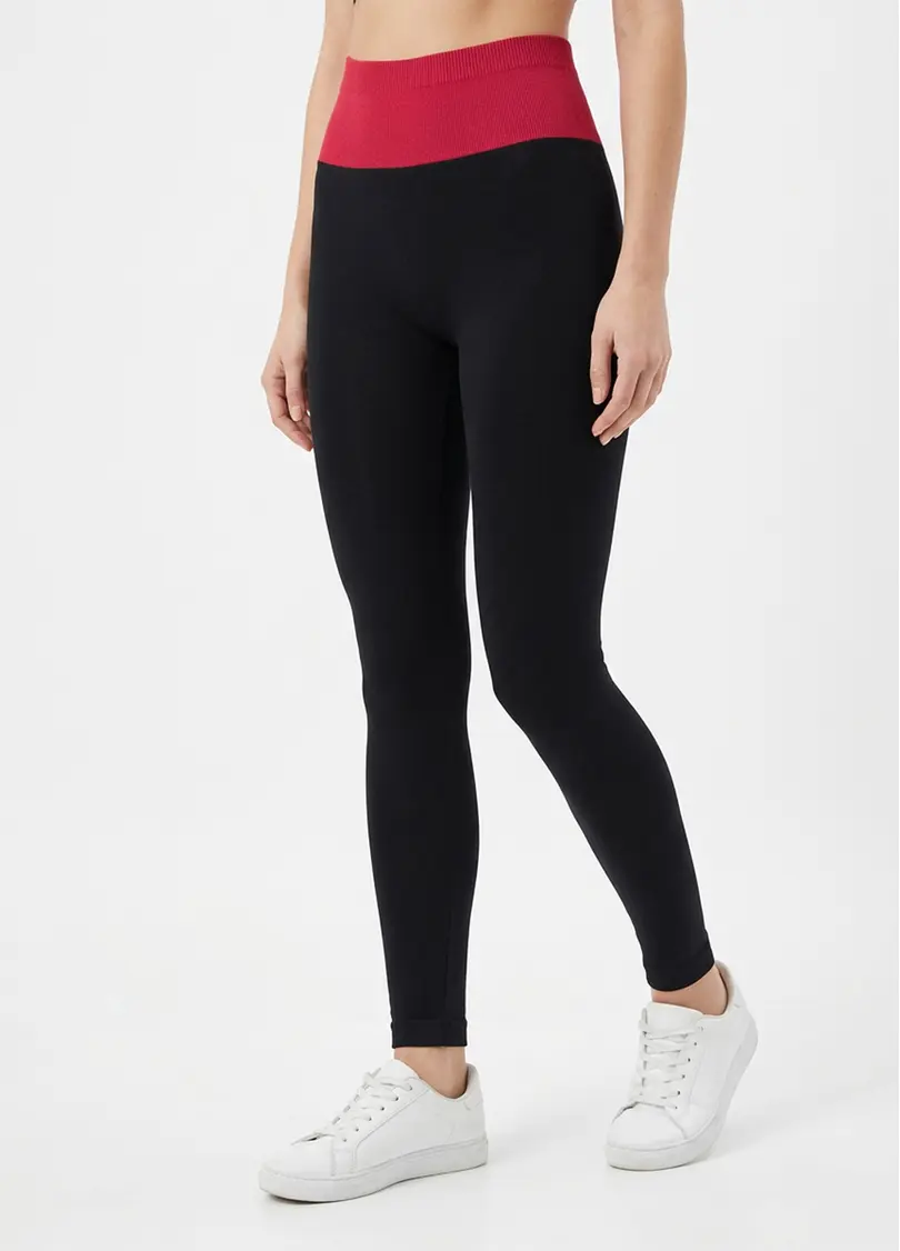 Легінси з пуш-ап FLEXING LEGGINGS GLAM black/winterberry (чорний/червоний)