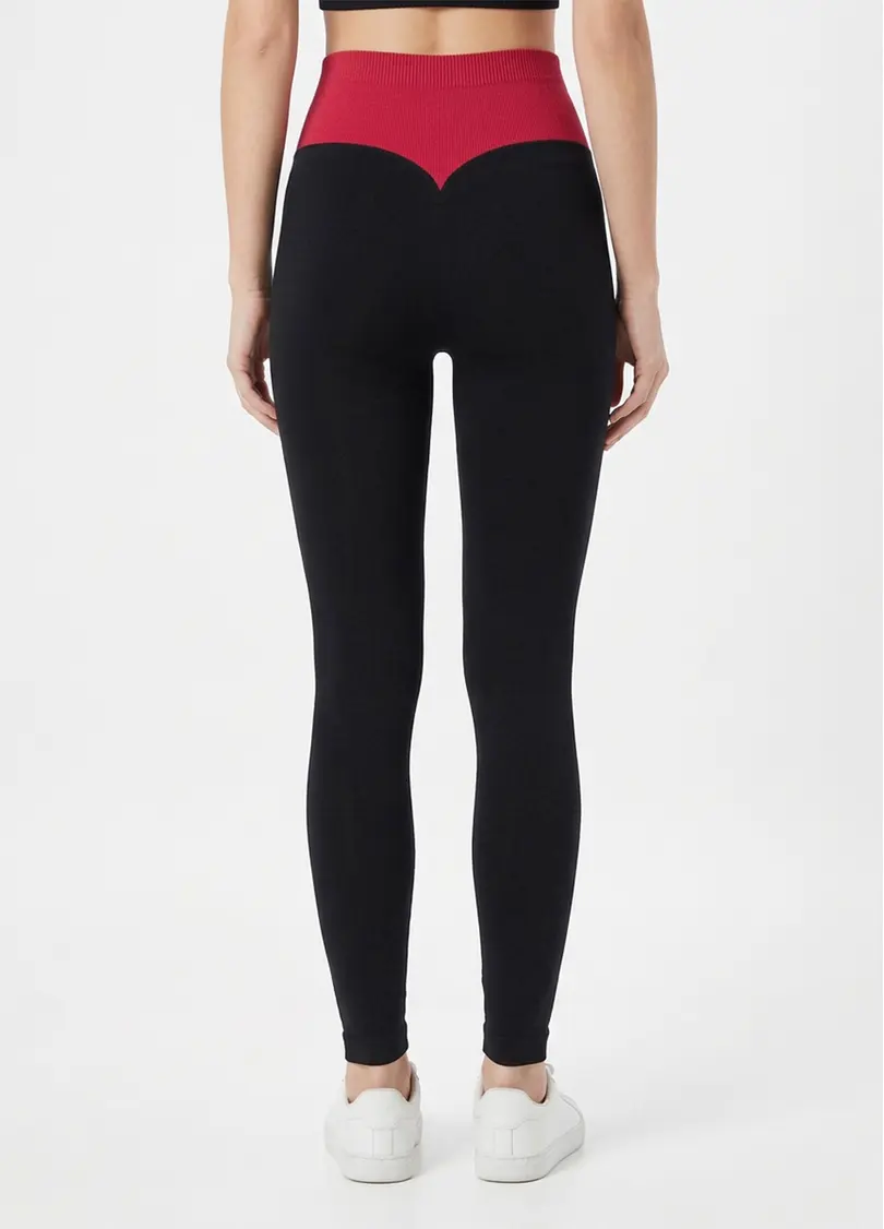 Легінси з пуш-ап FLEXING LEGGINGS GLAM black/winterberry (чорний/червоний)