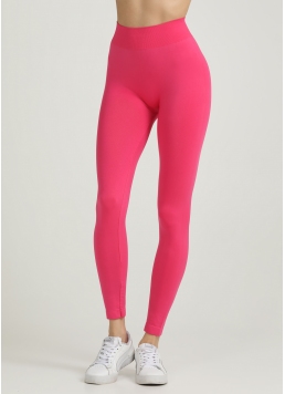 Безшовні легінси з мікрофібри LEGGINGS 02 bright pink (рожевий)