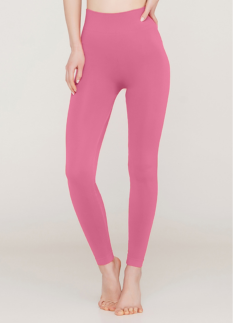 Безшовні легінси з мікрофібри LEGGINGS 02 bubblegum (рожевий)