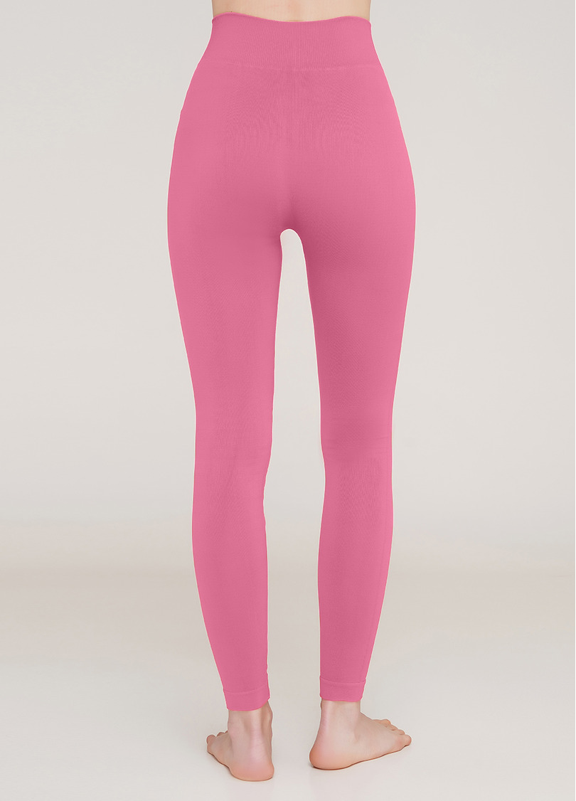 Безшовні легінси з мікрофібри LEGGINGS 02 bubblegum (рожевий)