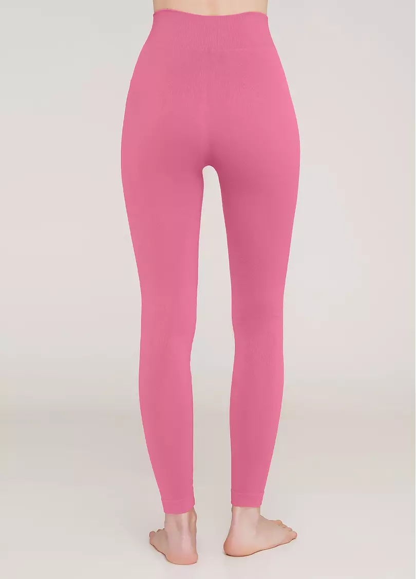 Бесшовные леггинсы из микрофибры LEGGINGS 02 bubblegum (розовый)