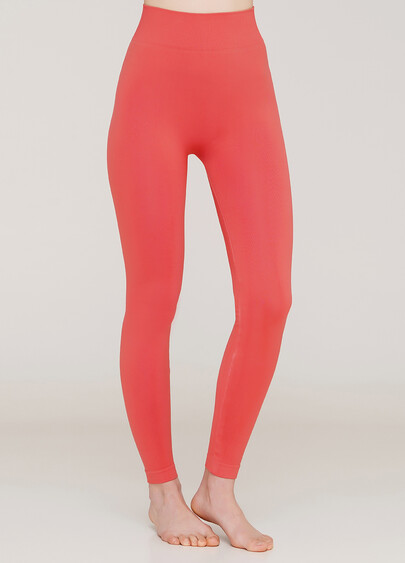 Бесшовные леггинсы из микрофибры LEGGINGS 02 (коралловый)