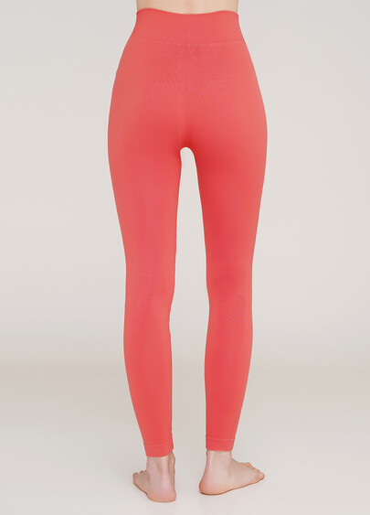 Бесшовные леггинсы из микрофибры LEGGINGS 02 (коралловый)