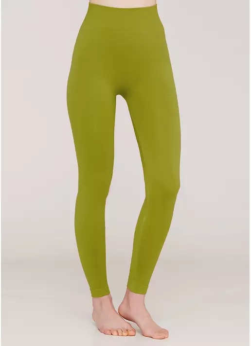 Бесшовные леггинсы из микрофибры LEGGINGS 02 fragile sprout (зеленый)