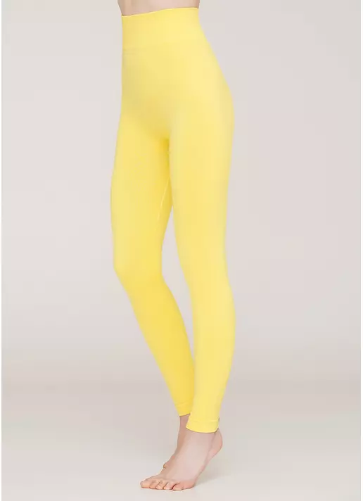 Бесшовные леггинсы из микрофибры LEGGINGS 02 (желтый)