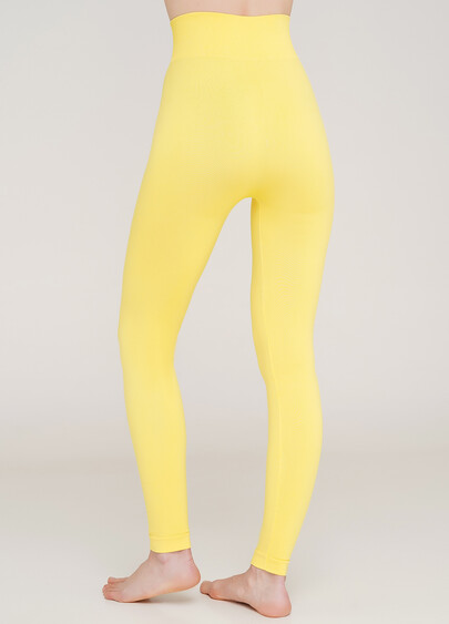 Бесшовные леггинсы из микрофибры LEGGINGS 02 (желтый)