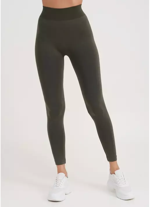 Бесшовные леггинсы из микрофибры LEGGINGS 02 khaki (хаки)