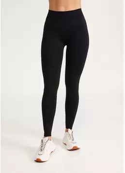 Бесшовные леггинсы из микрофибры LEGGINGS 02 (черный)