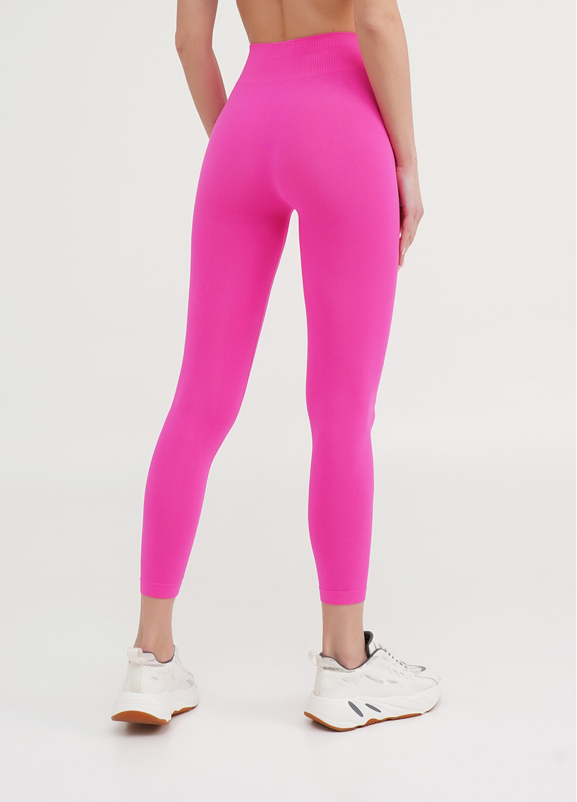 Безшовні легінси з мікрофібри LEGGINGS 02 pink neon (неоновий рожевий)