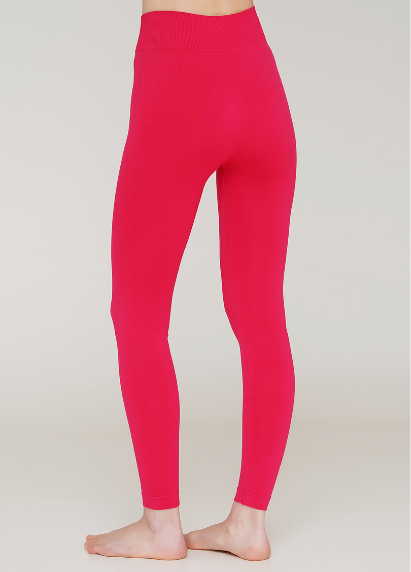 Безшовні легінси з мікрофібри LEGGINGS 02 (яскраво-рожевий)