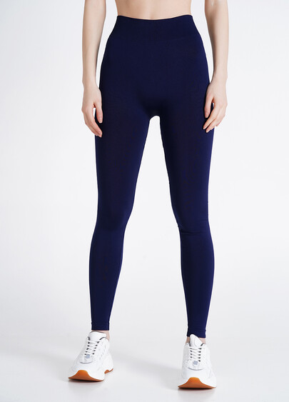 Бесшовные леггинсы из микрофибры LEGGINGS 02 rhodonite (синий)