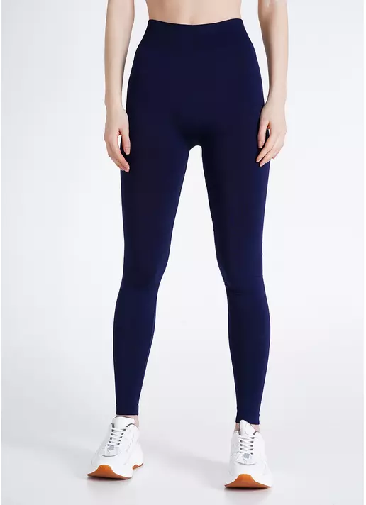 Бесшовные леггинсы из микрофибры LEGGINGS 02 rhodonite (синий)
