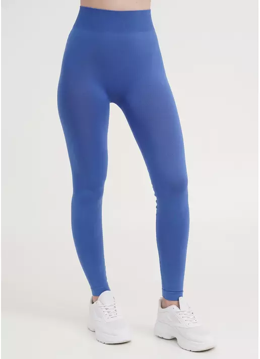 Бесшовные леггинсы из микрофибры LEGGINGS 02 skydiver (cиний)