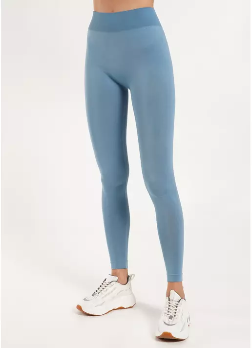 Бесшовные леггинсы из микрофибры LEGGINGS 02 spring lake (голубой)