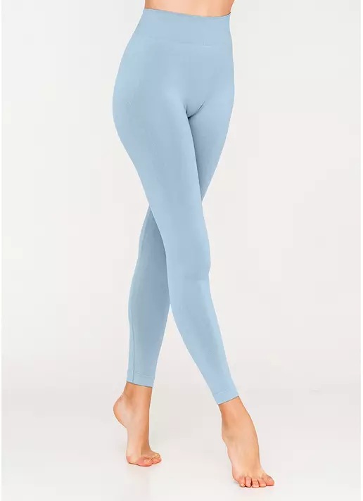 Бесшовные леггинсы из микрофибры LEGGINGS 02 spun sugar (голубой)