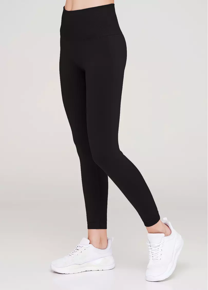 Бесшовные леггинсы из микрофибры LEGGINGS ENERGY black (черный)