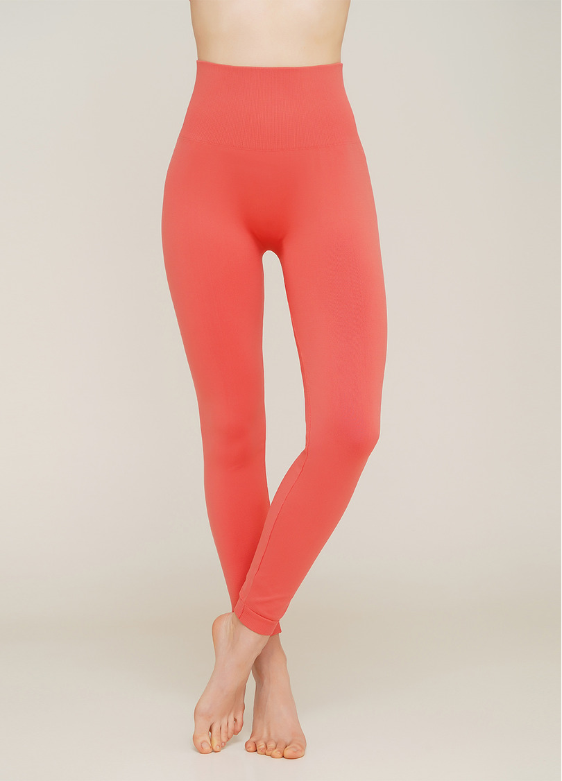 Бесшовные леггинсы из микрофибры LEGGINGS ENERGY (коралловый)