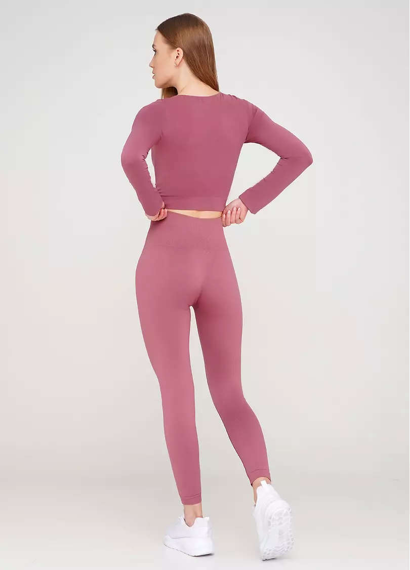 Безшовні легінси з мікрофібри LEGGINGS ENERGY (рожевий)