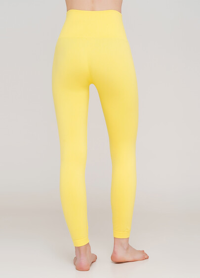 Бесшовные леггинсы из микрофибры LEGGINGS ENERGY (желтый)