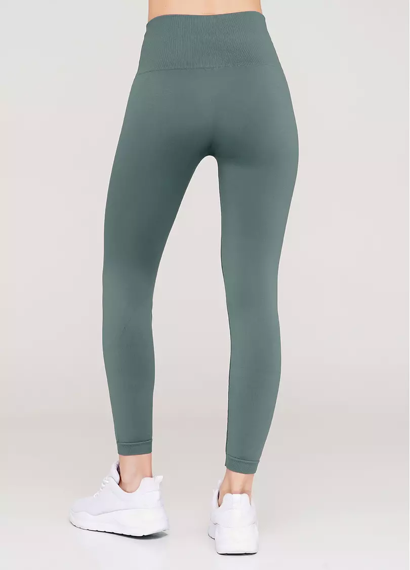 Безшовні легінси з мікрофібри LEGGINGS ENERGY (хакі)