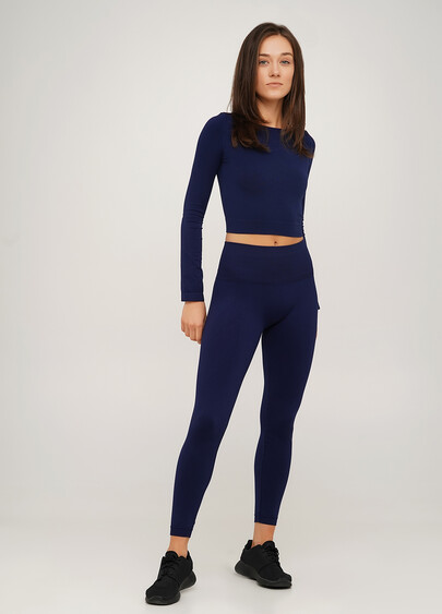 Бесшовные леггинсы из микрофибры LEGGINGS ENERGY rhodonite (синий)