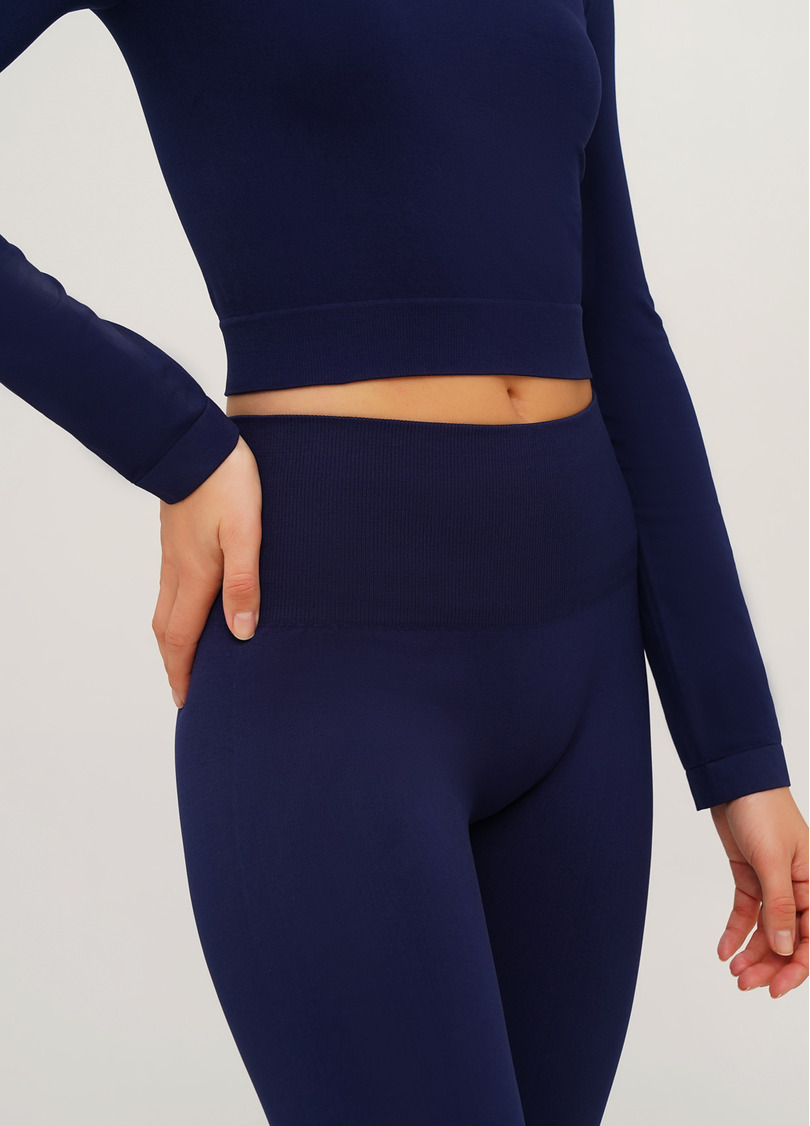 Безшовні легінси з мікрофібри LEGGINGS ENERGY rhodonite (синій)