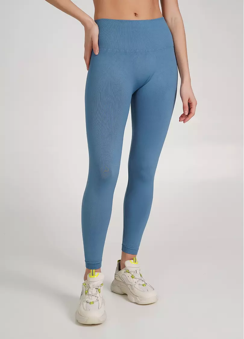 Бесшовные леггинсы из микрофибры LEGGINGS ENERGY spring lake (голубой)
