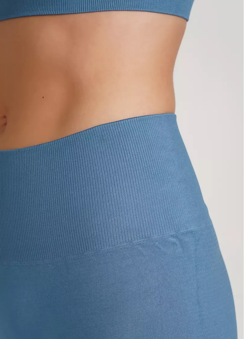 Бесшовные леггинсы из микрофибры LEGGINGS ENERGY spring lake (голубой)