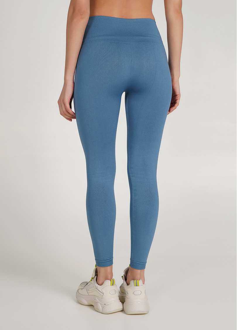 Безшовні легінси з мікрофібри LEGGINGS ENERGY spring lake (блакитний)