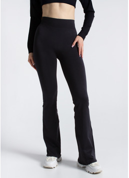 Леггинсы клеш LEGGINGS FLARED black (черный)