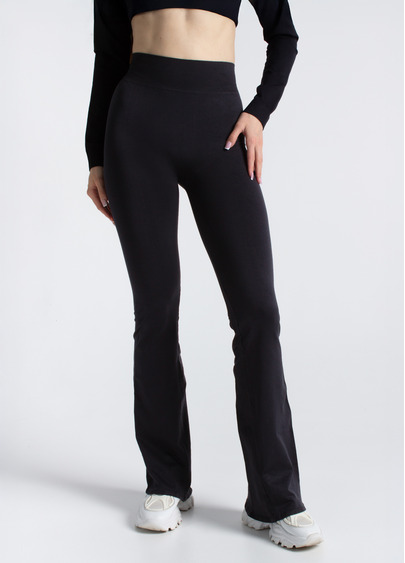 Леггинсы клеш LEGGINGS FLARED black (черный)