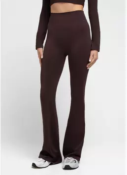 Легінси кльош LEGGINGS FLARED hot chocolate (коричневий)