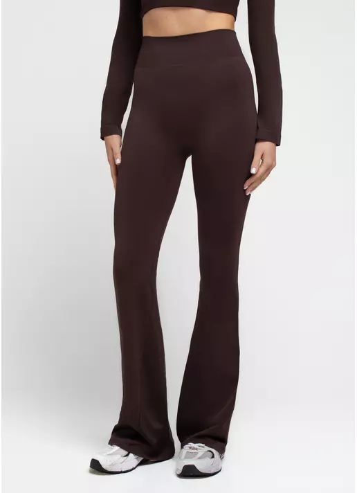 Легінси кльош LEGGINGS FLARED hot chocolate (коричневий)