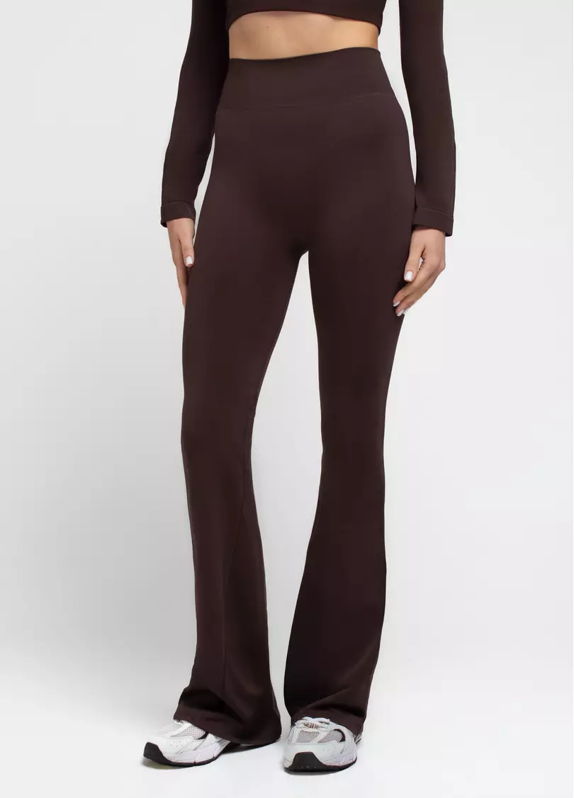 Легінси кльош LEGGINGS FLARED hot chocolate (коричневий)