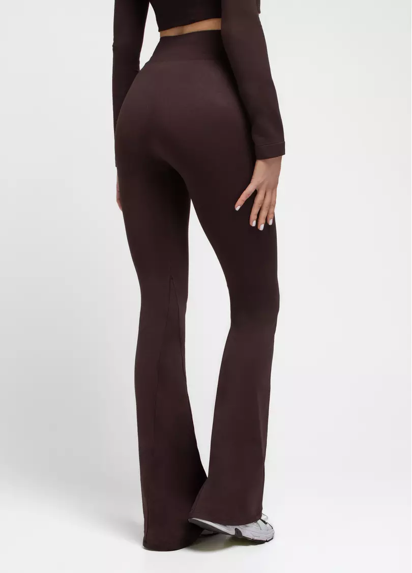 Легінси кльош LEGGINGS FLARED hot chocolate (коричневий)