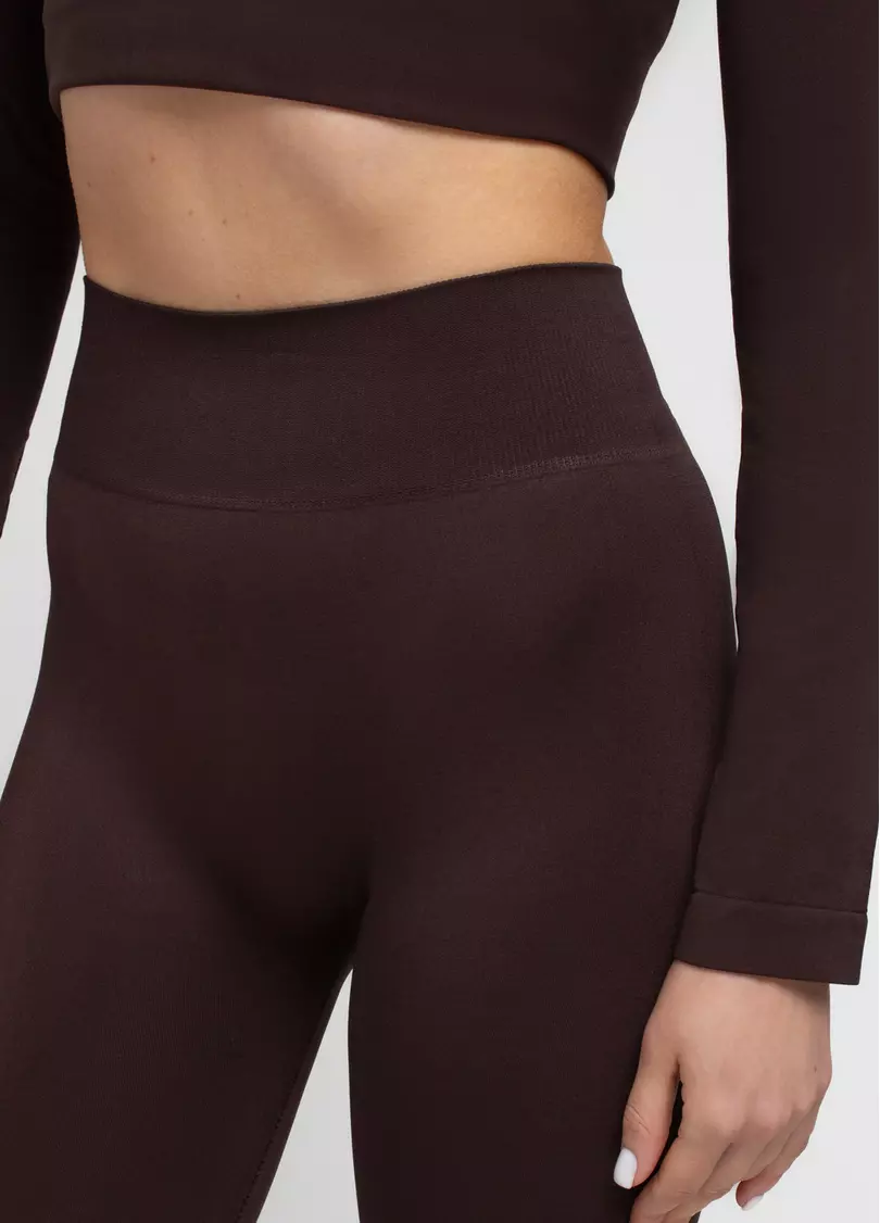 Легінси кльош LEGGINGS FLARED hot chocolate (коричневий)