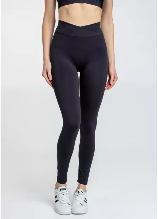Леггинсы с V-поясом LEGGINGS FLOW (черный)